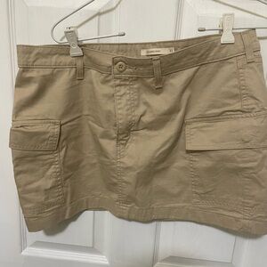 Tan Cargo Skirt